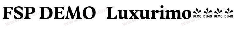 FSP DEMO   Luxurimo字体转换
